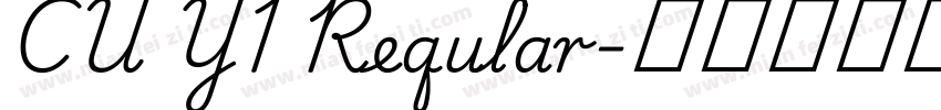 CU Y1 Reqular字体转换